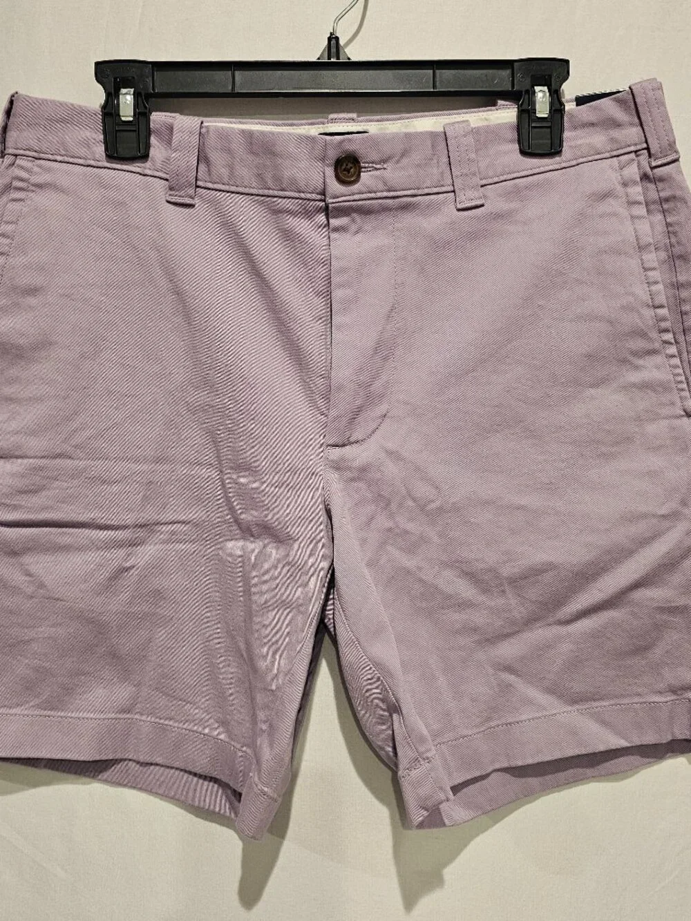 J.Crew Men's Chino Shorts Cotton Light Purple Size 32 Flat Front